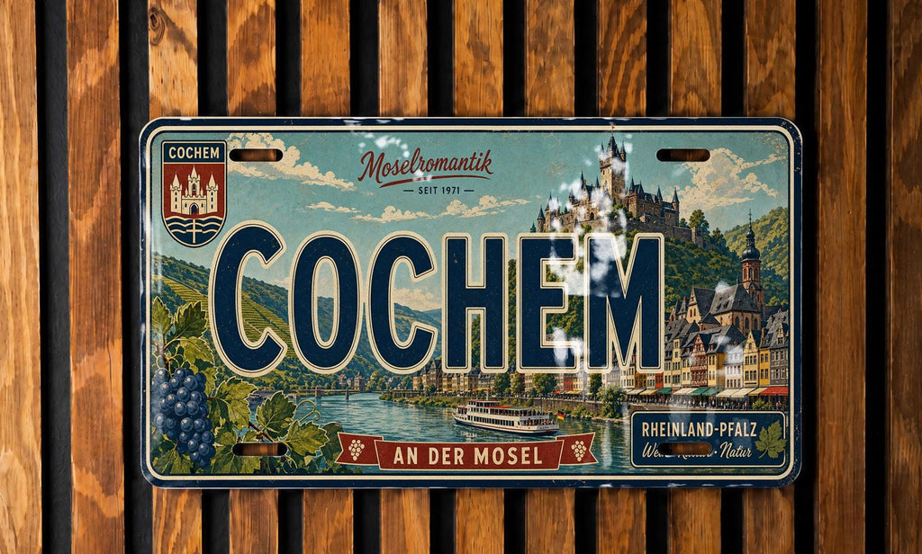 Cochem Germany Retro Style License Plate Souvenir Car Tag City Travel Gift Decorative Vanity Plate — photo 4