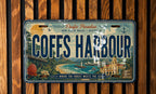 Coffs Harbour Retro Style License Plate Souvenir Car Tag Australia NSW Coastal Town Gift — photo 2