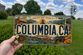 Columbia CA Retro Style License Plate, California Gold Rush Town Souvenir Tag, Historic Columbia State Park Plate — photo 1