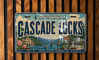 Cascade Locks Oregon Retro Style License Plate, Columbia River Gorge Souvenir Tag, Pacific Northwest Travel Gift — photo 3
