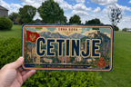 Cetinje Montenegro Retro Style License Plate Souvenir Car Tag Gift for Balkan Travel Fans — photo 3