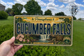 Cucumber Falls Retro Style License Plate, Ohiopyle State Park Waterfall Souvenir Tag, Pennsylvania Travel Gift — photo 1