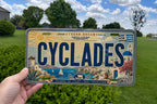 Cyclades Greek Islands Retro Style License Plate Souvenir Car Tag Cyclades Greece Travel Gift Decorative Auto Plate — photo 4