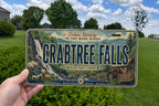 Retro Crabtree Falls License Plate Souvenir, Crabtree Falls Virginia Scenic Travel Tag, Waterfall Landmark Plate — photo 2