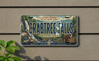 Retro Crabtree Falls License Plate Souvenir, Crabtree Falls Virginia Scenic Travel Tag, Waterfall Landmark Plate — photo 3