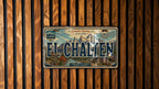 El Chalten Argentina Retro Style License Plate, Patagonia Travel Souvenir Tag, Mountain Hiking Adventure Car Plate — photo 2