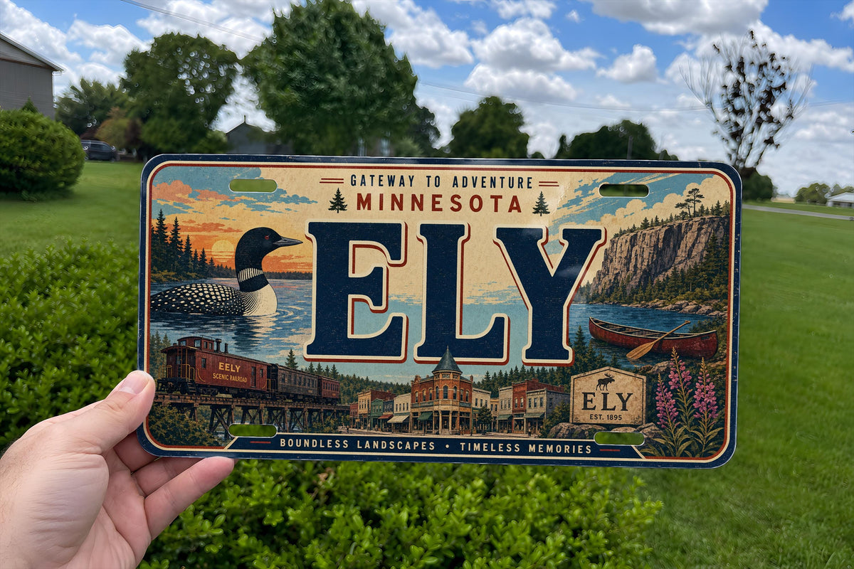 Ely Nevada Retro Style License Plate, Ely Souvenir Car Tag, Great Basin Road Trip Gift, Travel Keepsake Plate — photo 3