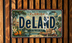 DeLand Florida Retro Style License Plate, DeLand FL Souvenir Tag, Volusia County Gift, Florida Road Trip Keepsake Plate — photo 4
