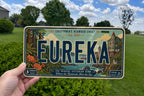 Eureka Retro Style License Plate, Eureka California Souvenir Car Tag, Humboldt County Travel Gift, Personalized Vehicle Plate — photo 1