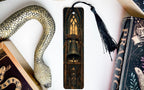Gothic Bell Chamber Metal Bookmark, Cathedral Arches, Dark Academia Reading Gift — photo 3