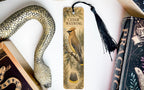 Cedar Waxwing Metal Bookmark, Illustrated Bird and Tail Study, Birdwatcher Gift — photo 3