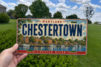 Chestertown Maryland License Plate, Chester River Waterfront Souvenir — photo 1