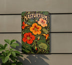 Flowering Nasturtium Metal Sign, Art Nouveau Botanical Wall Decor for Garden Lovers — photo 5