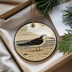 Black Skimmer Ceramic Ornament, Sandbar Bird Scene, Birdwatcher Gift — photo 4