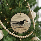 Black Skimmer Ceramic Ornament, Sandbar Bird Scene, Birdwatcher Gift — photo 6