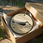 Black Skimmer Ceramic Ornament, Sandbar Bird Scene, Birdwatcher Gift — photo 8