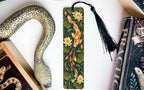 Koi Fish Metal Bookmark with Water Lilies, Art Nouveau Pond Art — photo 3