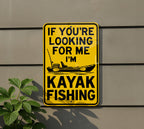Kayak Fishing Metal Sign – Funny Angler Wall Decor for Cabin, Garage or Lake House — photo 5