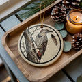 Northern Flicker Ceramic Ornament, Woodpecker Bird Gift for Birdwatchers — photo 1