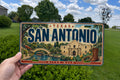 San Antonio License Plate – River Walk and Alamo Texas Wall Decor — photo 1