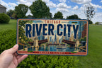 Chicago River License Plate, Downtown Bridges and Skyline Wall Decor — photo 1