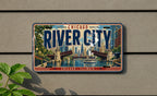 Chicago River License Plate, Downtown Bridges and Skyline Wall Decor — photo 3