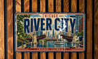 Chicago River License Plate, Downtown Bridges and Skyline Wall Decor — photo 4