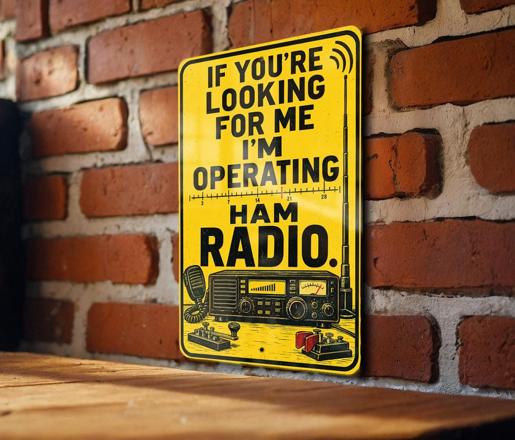 Ham Radio Metal Sign – Amateur Radio Operator Shack Decor — photo 2