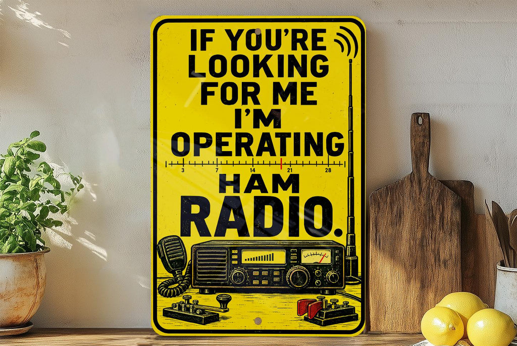 Ham Radio Metal Sign – Amateur Radio Operator Shack Decor — photo 3