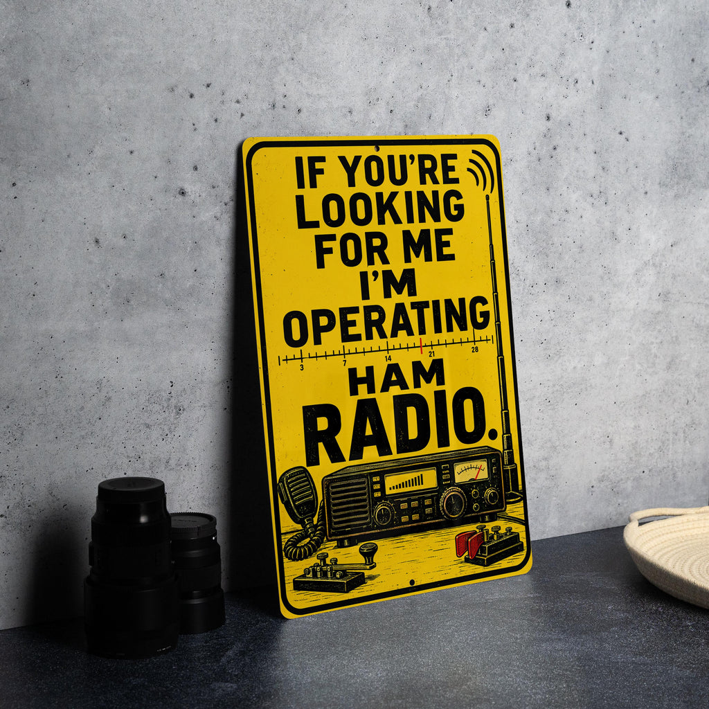 Ham Radio Metal Sign – Amateur Radio Operator Shack Decor — photo 4