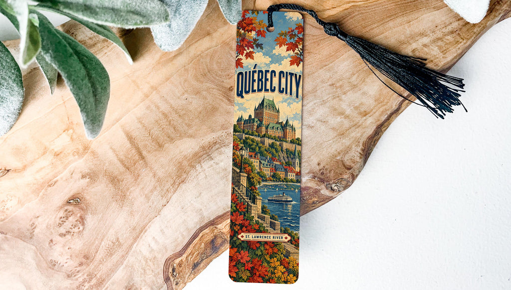 Quebec City Metal Bookmark – Château Frontenac and St. Lawrence River — photo 2