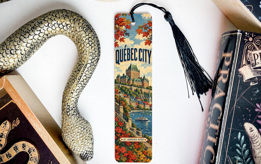Quebec City Metal Bookmark – Château Frontenac and St. Lawrence River — photo 3