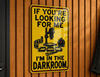 Film Photography Darkroom Metal Sign with Enlarger and Developing Trays — photo 6