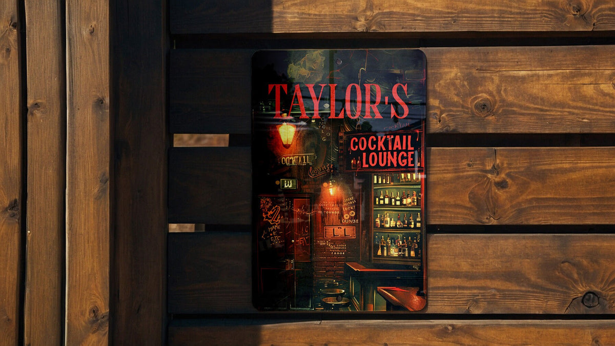 Vintage Cocktail Lounge Metal Sign, photo 3 of 9
