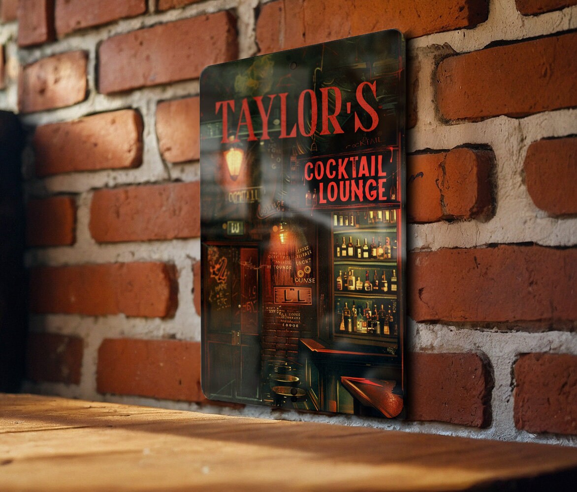 Vintage Cocktail Lounge Metal Sign, photo 4 of 9