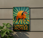 Art Deco Unmol Horse Metal Sign, photo 5 of 7