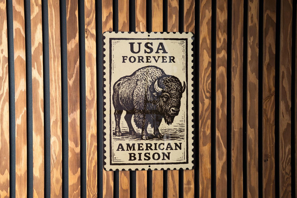 American Bison Metal Sign, photo 3 of 7