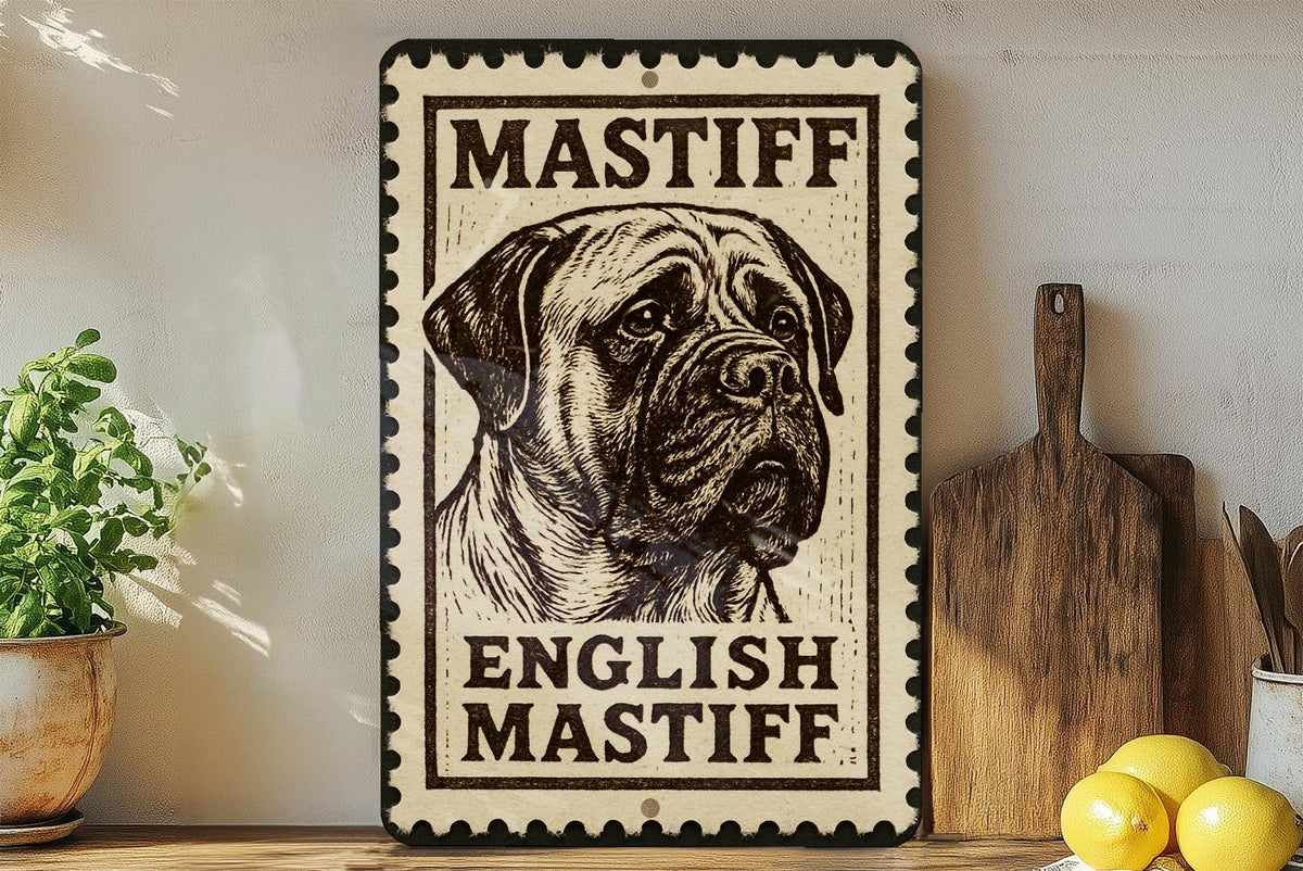 English Mastiff Metal Sign, photo 3 of 7