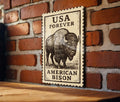 American Bison Metal Sign