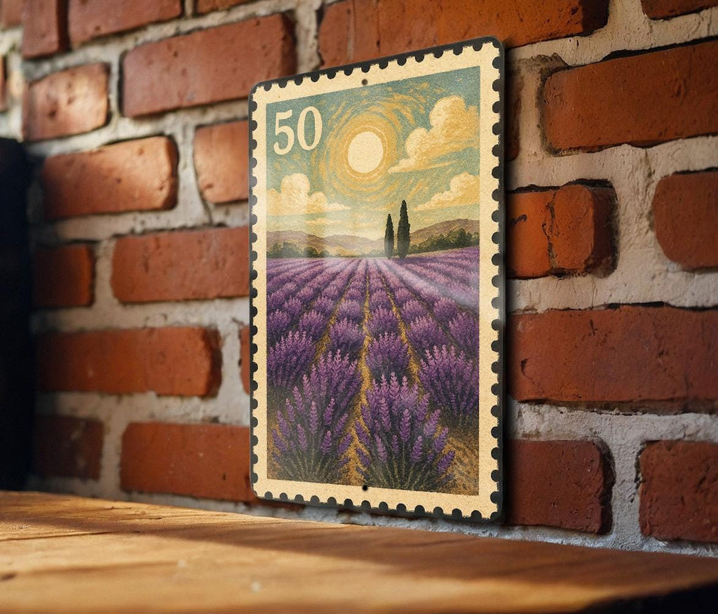 Lavender Field Metal Sign, photo 3 of 7