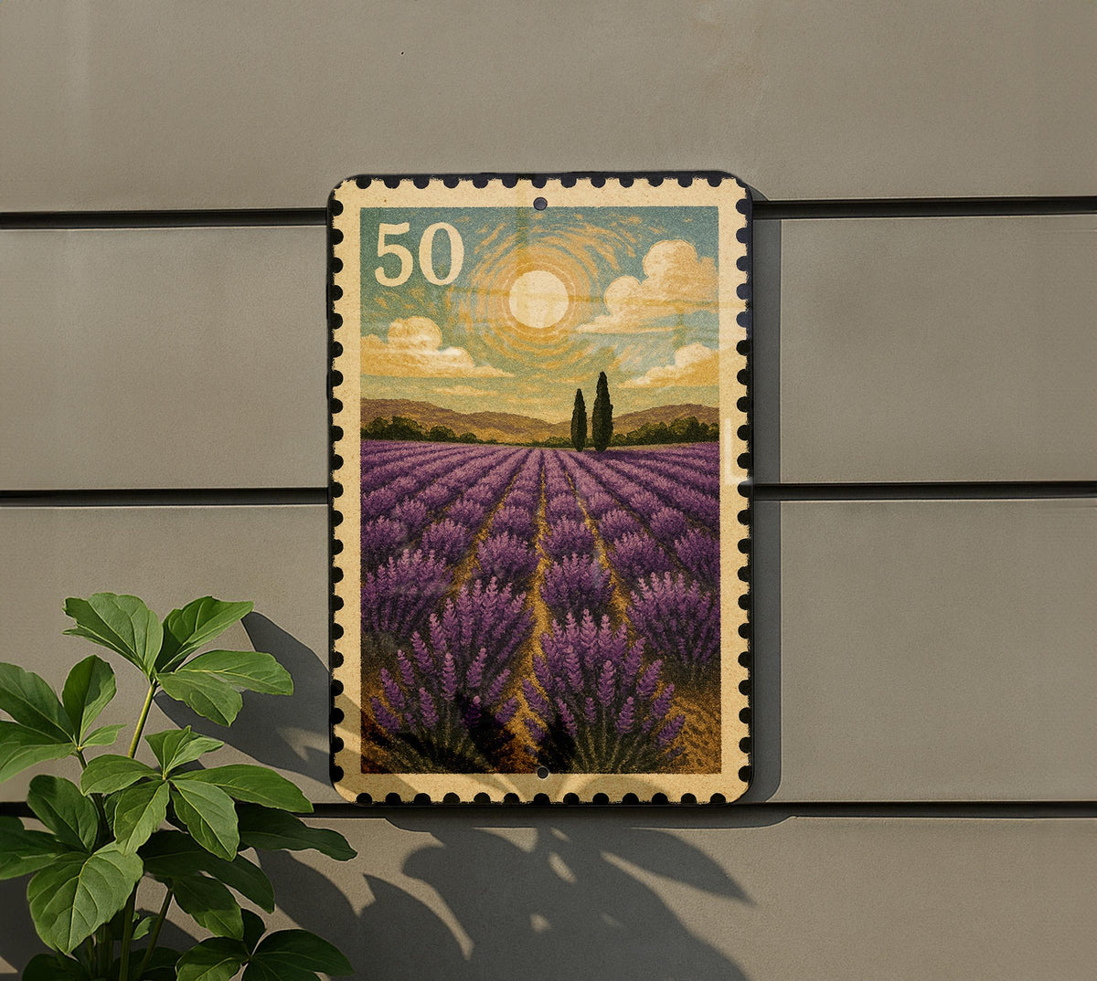 Lavender Field Metal Sign, photo 5 of 7