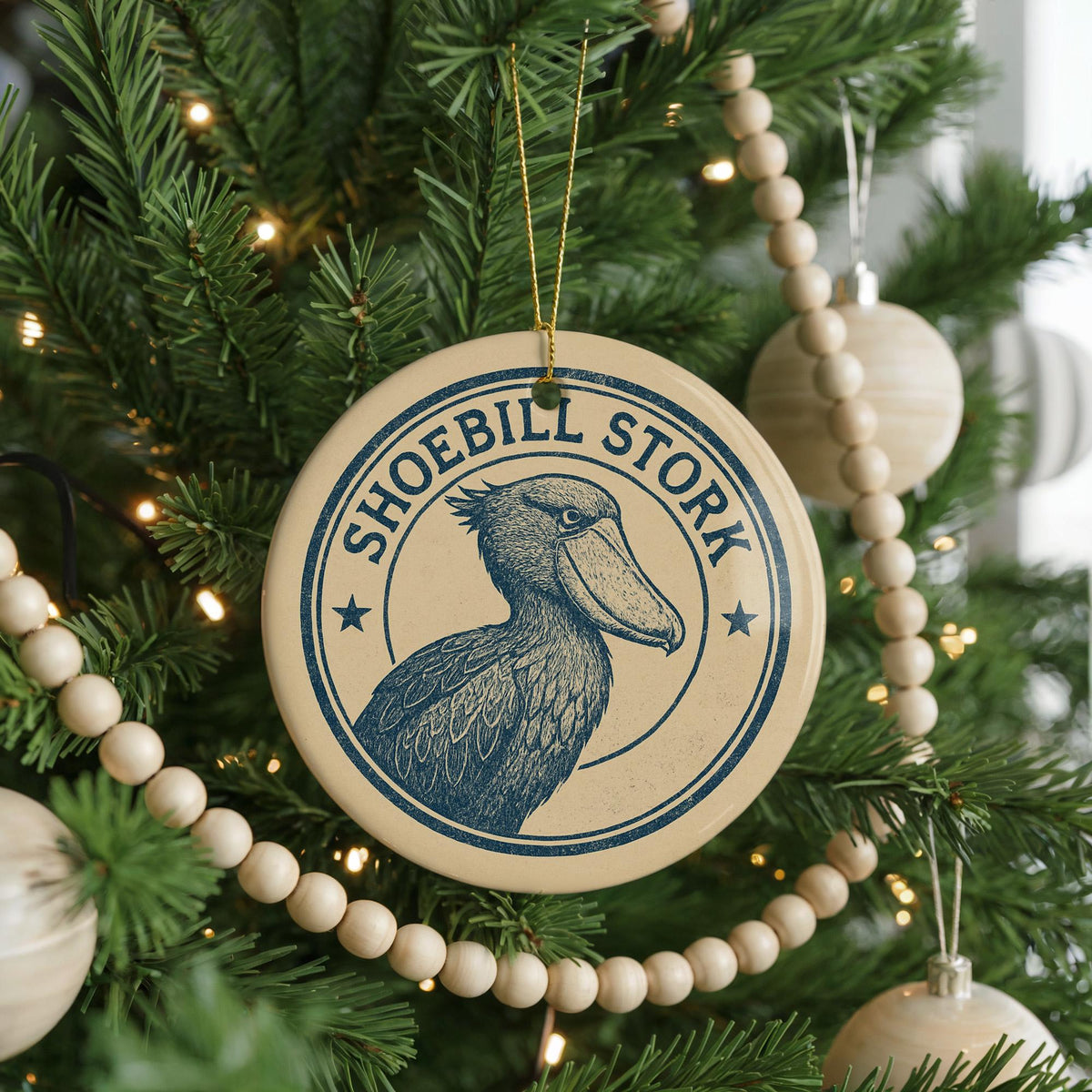 Shoebill Stork Ceramic Ornament, photo 4 of 6
