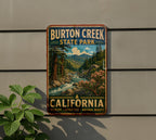 Burton Creek State Park California Vintage Style Metal Sign, photo 5 of 5