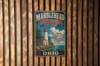 Marblehead Lighthouse State Park Ohio Vintage Style Metal Sign Lake Erie Coastal Landmark Wall Decor, photo 3 of 5
