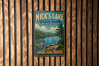 Nick's Lake State Park New York Vintage Style Metal Sign, photo 2 of 5