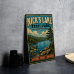 Nick's Lake State Park New York Vintage Style Metal Sign, photo 4 of 5