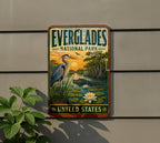 Everglades National Park United States Vintage Style Metal Sign Florida Wetlands Alligator Wildlife, photo 5 of 5