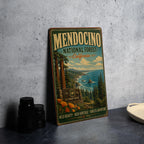 Mendocino National Forest California Vintage Style Metal Sign, photo 4 of 5