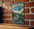 Mira River Provincial Park Nova Scotia Vintage Style Metal Sign, photo 3 of 5