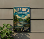 Mira River Provincial Park Nova Scotia Vintage Style Metal Sign, photo 5 of 5